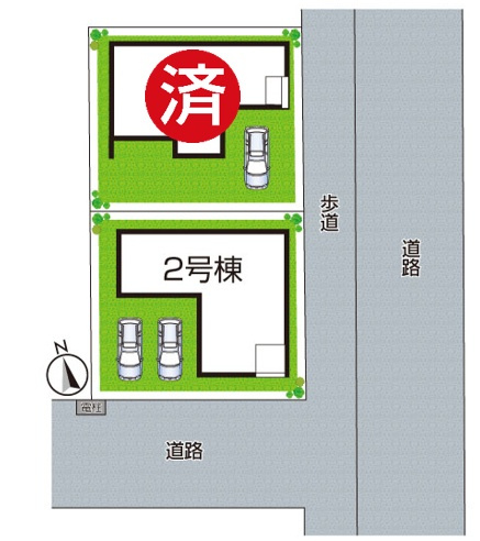 神戸市須磨区白川台　第24-1期　新築一戸建ての区画図|全2区画