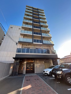 エスリードレジデンス江坂垂水町の外観|おしゃれな外観です