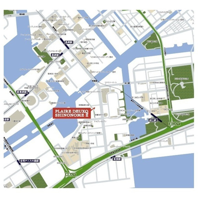 【地図】 | プレール・ドゥーク東雲Ⅲ