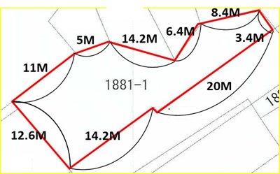【区画図】 | 北中城村渡口 95.59坪