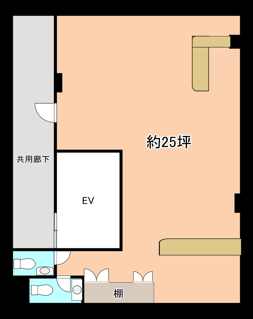 UBI黒崎ビル5階の間取り