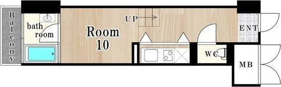 U residence 弁天町　(是空弁天)の間取り