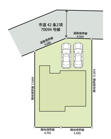 中古戸建　柏市大井の区画図
