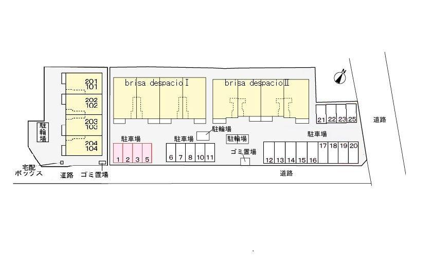 ｂｒｉｓａ　ｄｅｓｐａｃｉｏⅢの駐車場