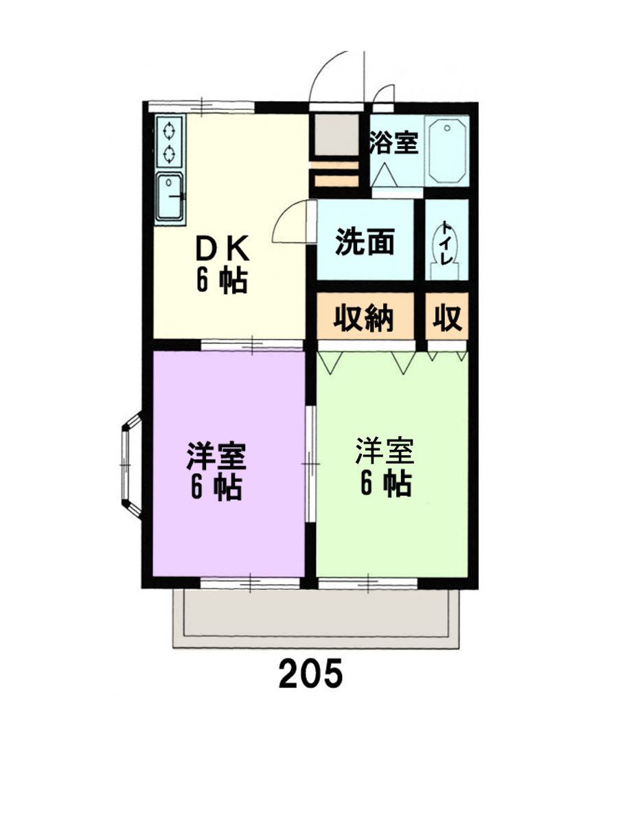 エステート壱番館の間取り