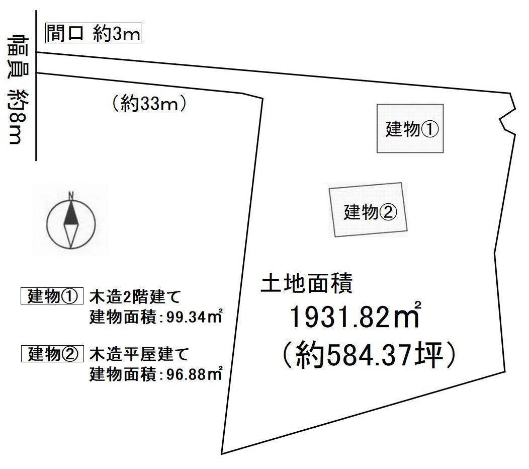 武豊町冨貴字篭田の土地図