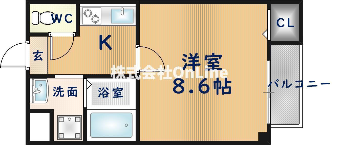ソリティア桃谷の間取り