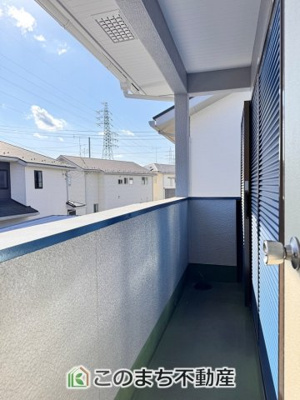 【バルコニー】 | KEM真岡市長田1期 | 南向きのバルコニーは陽当り良好で、お洗濯物もよく乾きます！