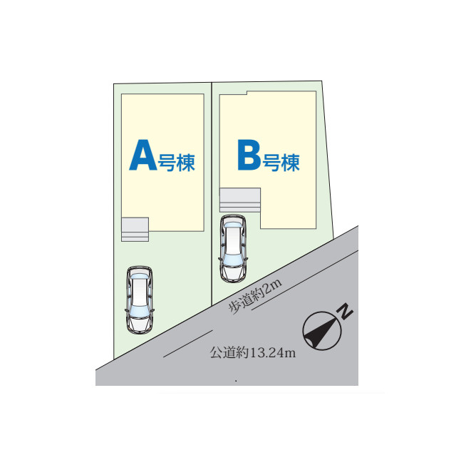 さいたま市西区指扇996番2　新築一戸建て　Aの区画図|A号棟