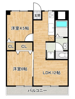 【間取り】 | 此花厚生年金住宅B棟　中古マンション