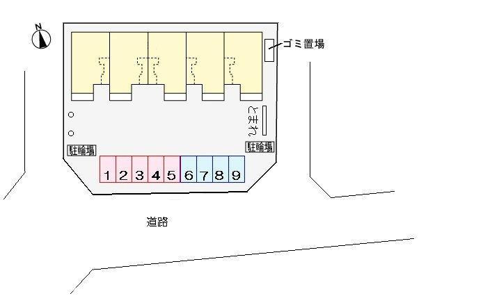 プロムナードの区画図