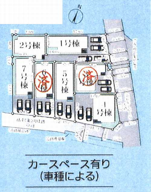 相模原市中央区上溝　新築戸建全7棟　7号棟の区画図