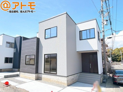 【外観】 | 駿河区下川原六丁目13期　新築戸建　1号棟 | どっしりとした外観は安心感のあるマイホームを実感できますね♪どっしりとした外観は安心感のあるマイホームを実感できますね♪