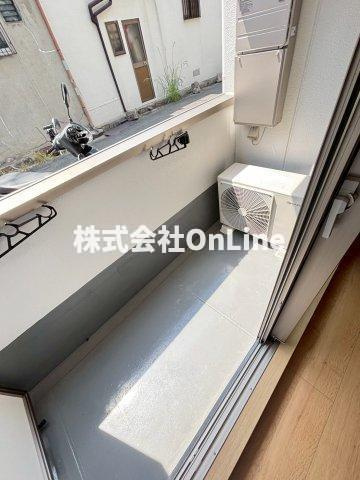 ソリティア桃谷のバルコニー