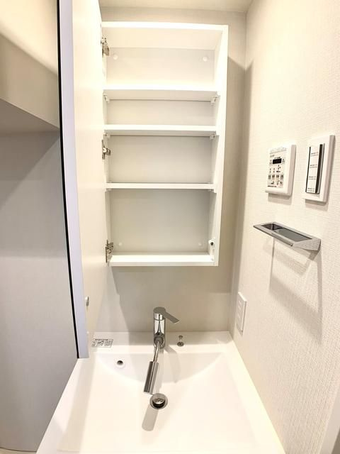 オープンブルーム川口の洗面所