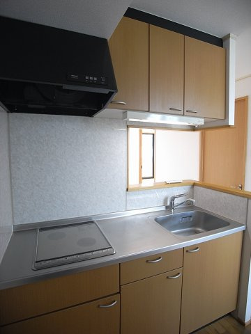 ベルパークＡ・Ｂのキッチン|カウンターキッチン　2口IHヒーター