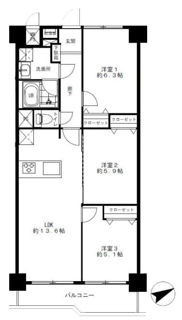 調布市染地２丁目の中古マンション