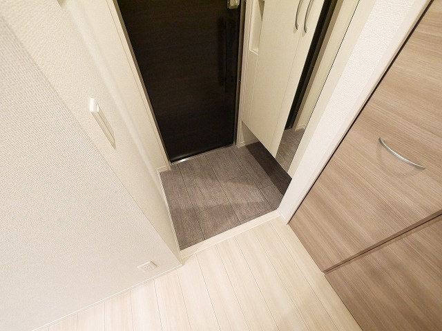 Nexus山中の玄関|毎日通る玄関はこちらです