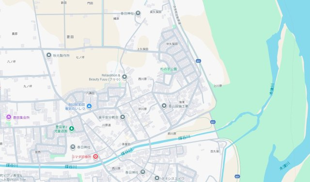 相楽郡精華町菱田東川原　新築一戸建ての地図