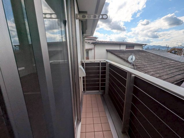 マ・メゾン川西のバルコニー