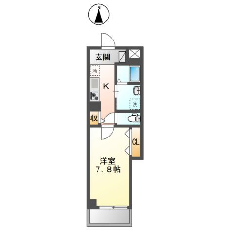 Ｌａｚｏｓ・Ｋ　-ラソス・ケイ-の間取り