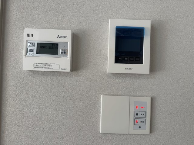 筑後市西牟田小学校前新築オール電化戸建　8号棟の防犯設備