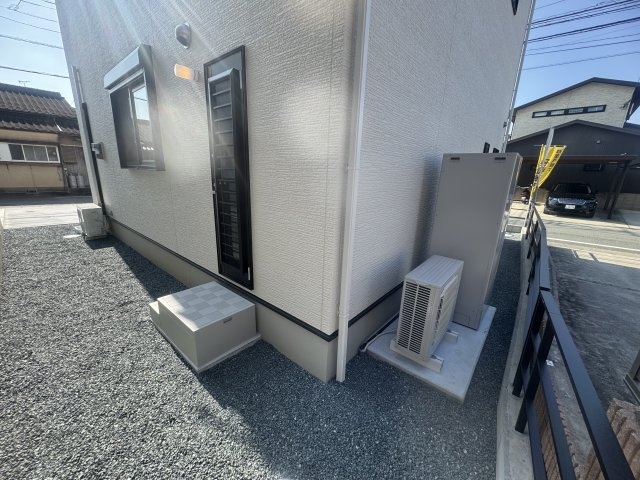 筑後市西牟田小学校前新築オール電化戸建　8号棟のバルコニー