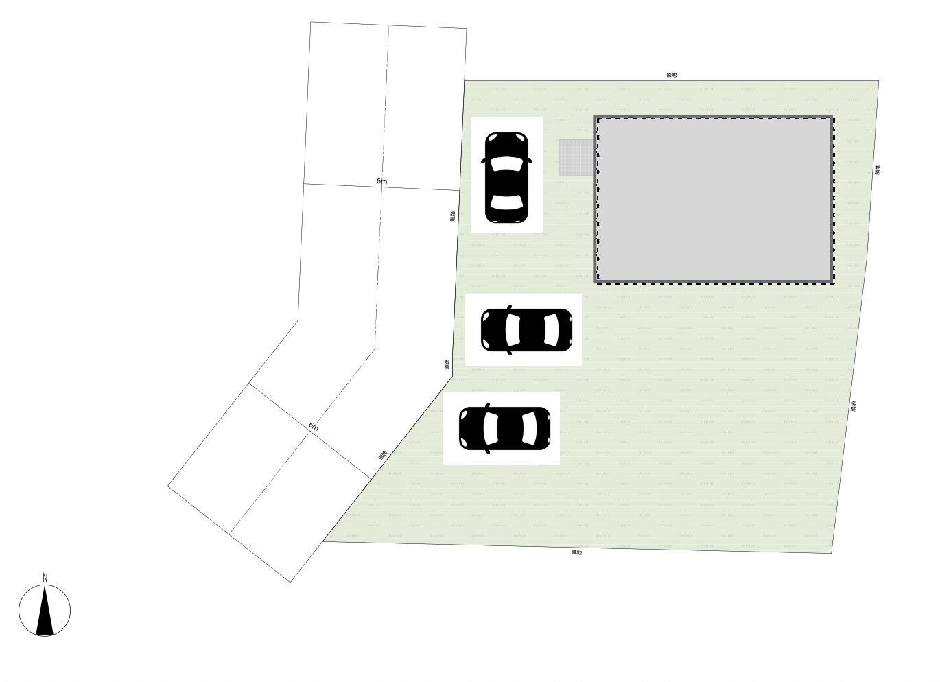 加須市水深　中古戸建の区画図