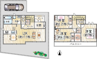 【間取り】 | 火打2丁目 | E号棟