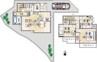 【間取り】 | 火打2丁目 | D号棟