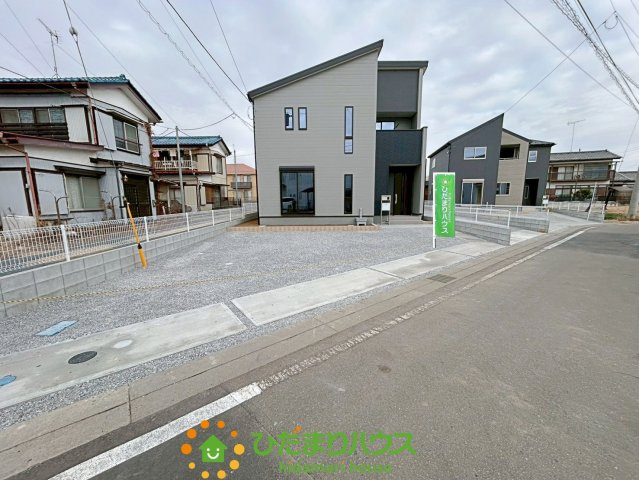 古河上辺見第10　新築一戸建て　01　リーブルガーデンの駐車場|2026/1/19　撮影