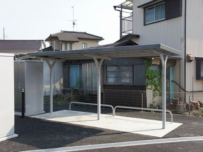 【その他共用部分】 | ソルジェンテⅡ | 屋根付きの駐輪場があります♪