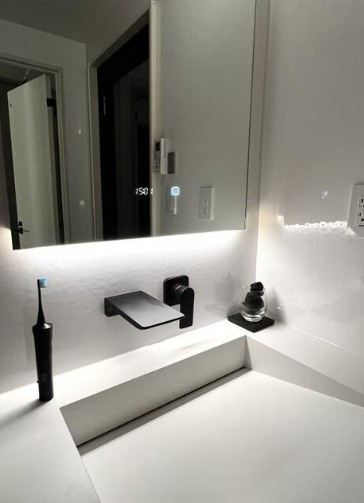 【独立洗面台】 | アクトピア北赤羽参番館 | ご家族の1日が始まり、1日の終わりを締めくくる洗面空間。