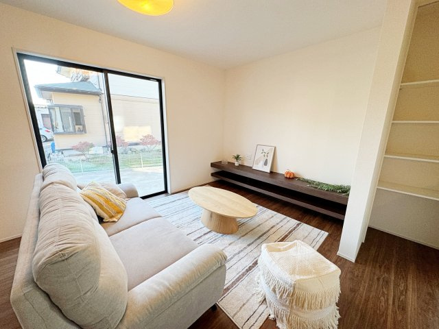 新築戸建・新築建売　福島市御山字沢田【長期優良住宅】御山小・清水中の居間・リビング