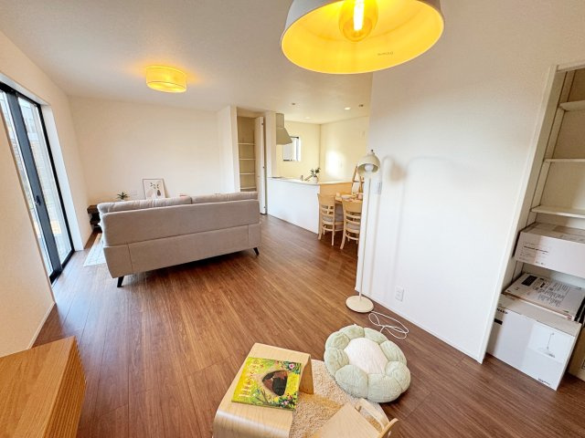 新築戸建・新築建売　福島市御山字沢田【長期優良住宅】御山小・清水中の居間・リビング