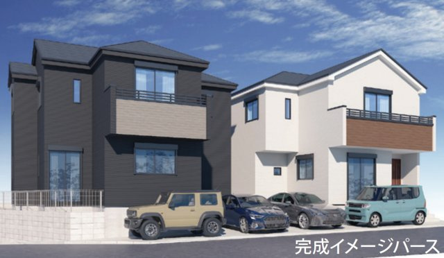 横浜市旭区市沢町 新築戸建て【仲介手数料無料】カースペース2台