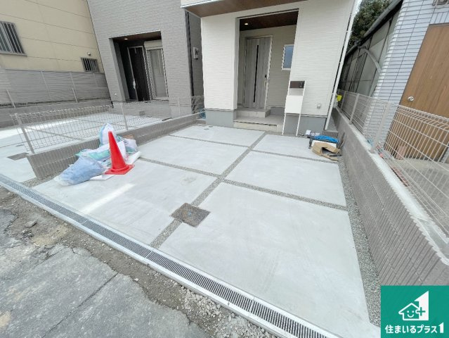 5(土)6(日)現地見学可能！◆東大阪市菱屋西　全2邸の駐車場|駐車スペース！散水栓があるので、こまめに愛車を洗えます！