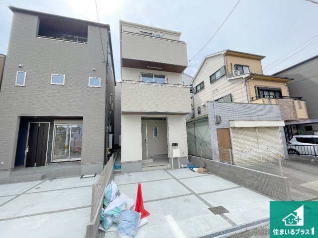 5(土)6(日)現地見学可能！◆東大阪市菱屋西　全2邸の外観|安心の10年保証！外観を美しく保ち、雨水で汚れを落とします！気になることがありましたら、お気軽にお問い合わせください！