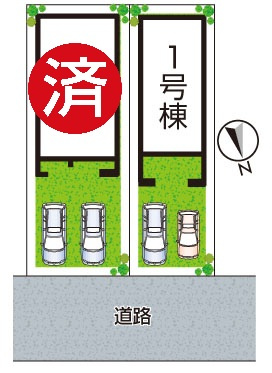 5(土)6(日)現地見学可能！◆東大阪市菱屋西　全2邸の区画図|全２区画