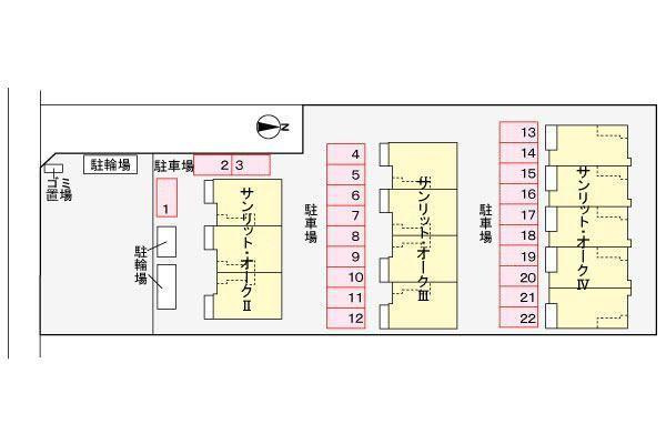 サンリット・オークⅣの区画図