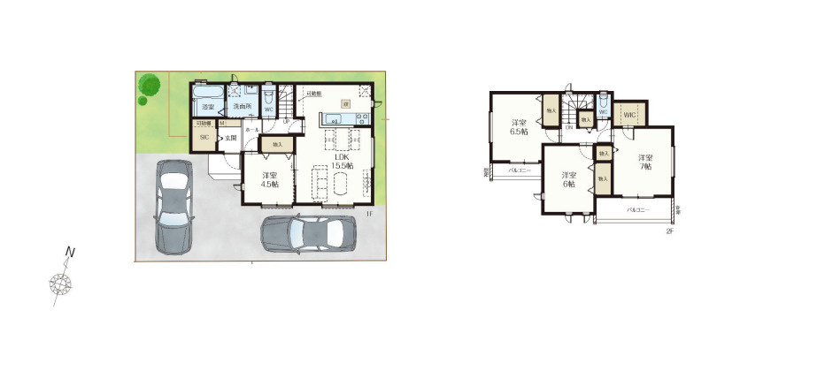 さいたま市北区東大成町2丁目　新築一戸建て　の間取り|さいたま市北区東大成町2丁目　新築一戸建て　、4LDK、土地面積132.66m2、建物面積99.78m2