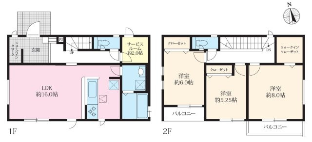 【間取り】 | 伊勢原市串橋　全６棟　新築住宅