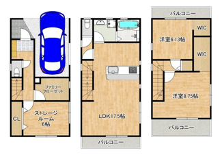 【間取り】 | 池浦町４丁目　新築一戸建