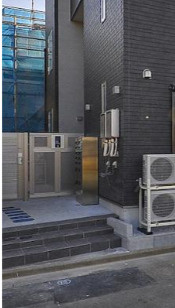 練馬区早宮４丁目のアパートのエントランス