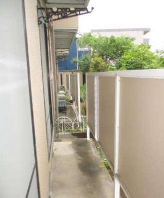 ドミール下石田のバルコニー