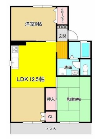 ドミール下石田の間取り