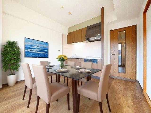 ツインコート帝塚山の居間・リビング|CGで家具等を配置したもので家具等は含まれません