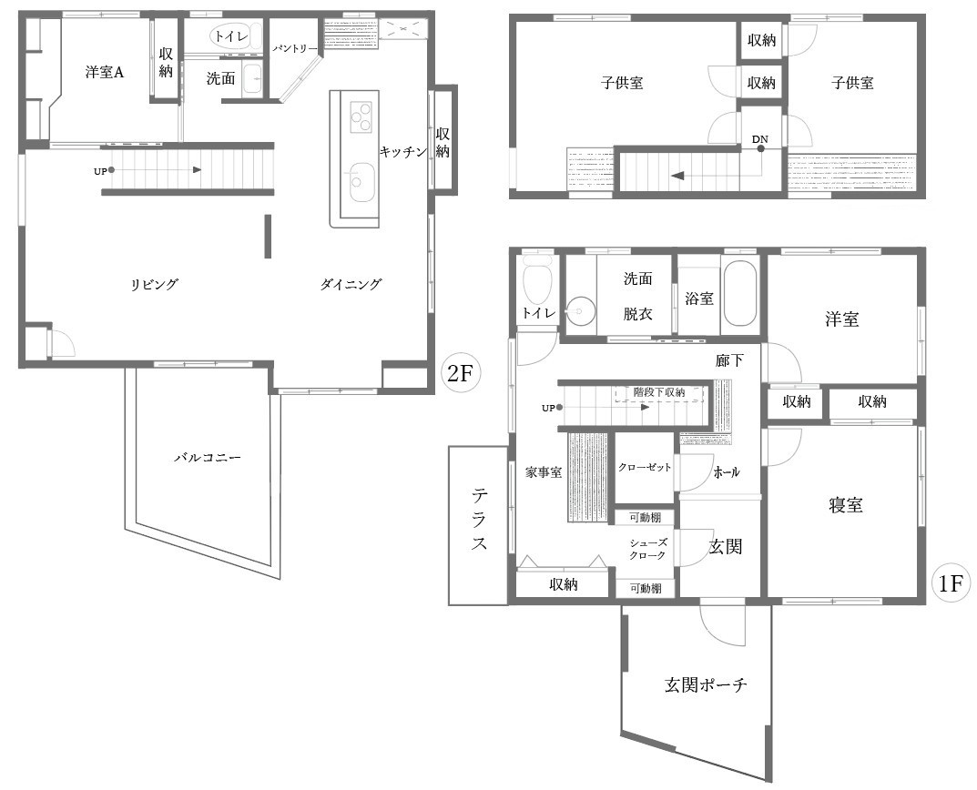 高林南町戸建ての間取り