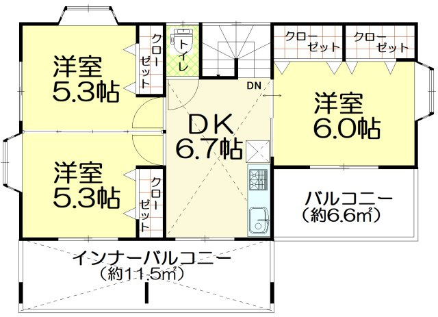 2階にミニキッチンございます。
