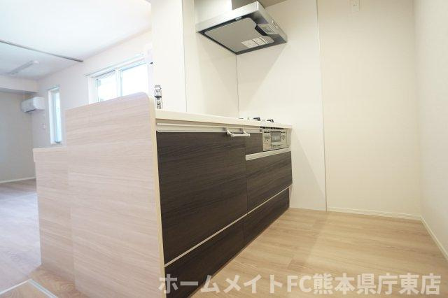 熊本市中央区出水５丁目のアパートのキッチン
